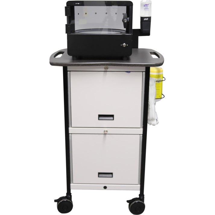 Wellness cart 1 Customizable wellness cart for XR headsets
